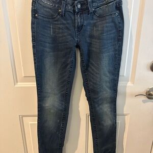 Rerock Express Women's Skinny Jeans legging dark whisker Wash size 26